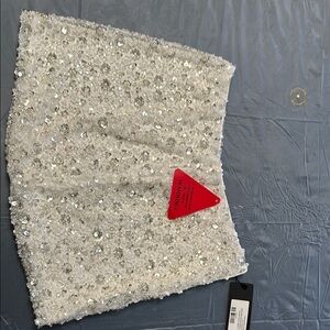 Multicolored Sequin Embellished Mini Skirt